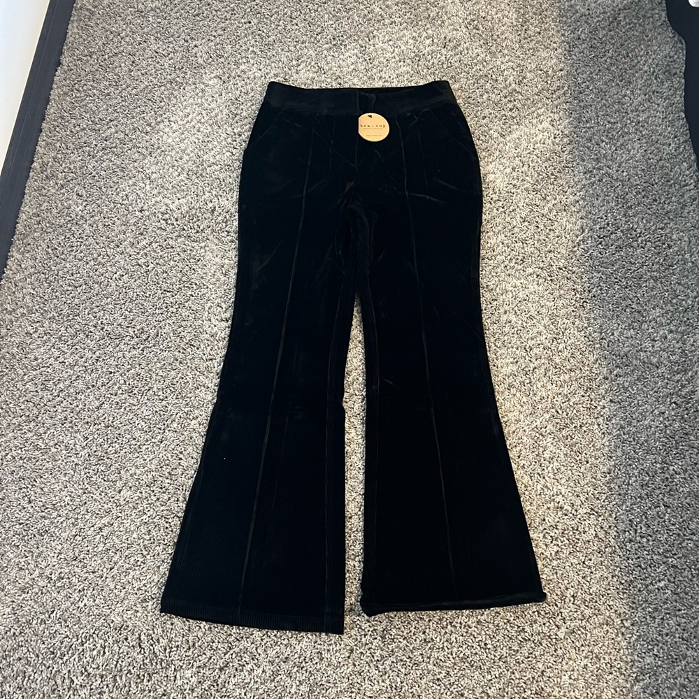 Women’s Black Faux Corduroy Pants